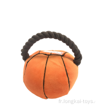 Jouet de basket en corde en peluche